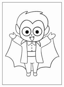 Desenho de Vampiro Desenho Colorir Imprimir 49