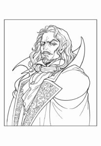 Desenho de Vampiro Desenho Colorir Imprimir 50