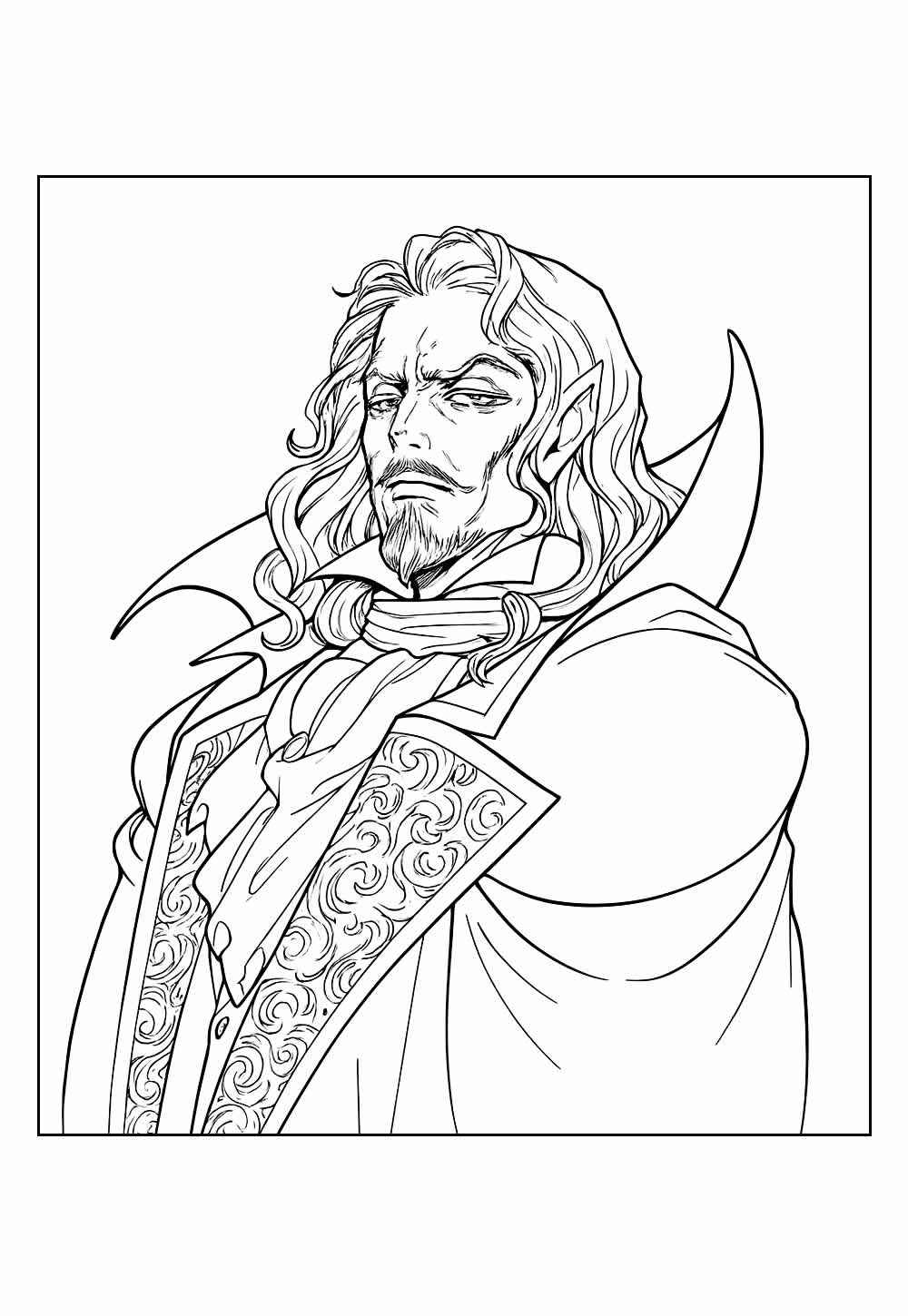 Desenho de Vampiro Desenho Colorir Imprimir 50