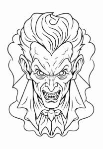 Desenho de Vampiro Desenho Colorir Imprimir 54