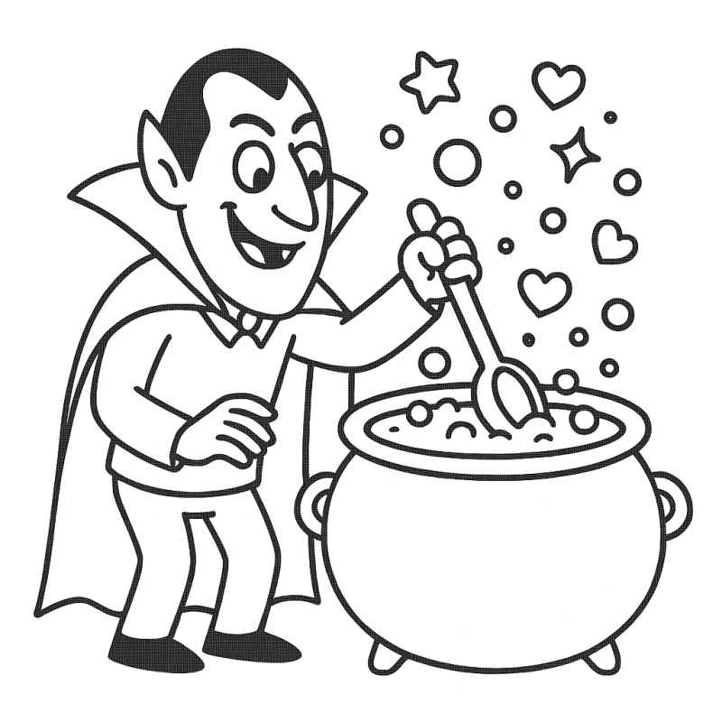 Desenho de Vampiro Desenho Colorir Imprimir 58