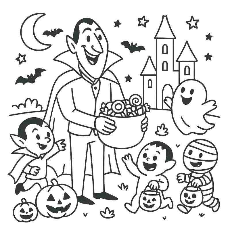 Desenho de Vampiro Desenho Colorir Imprimir 61