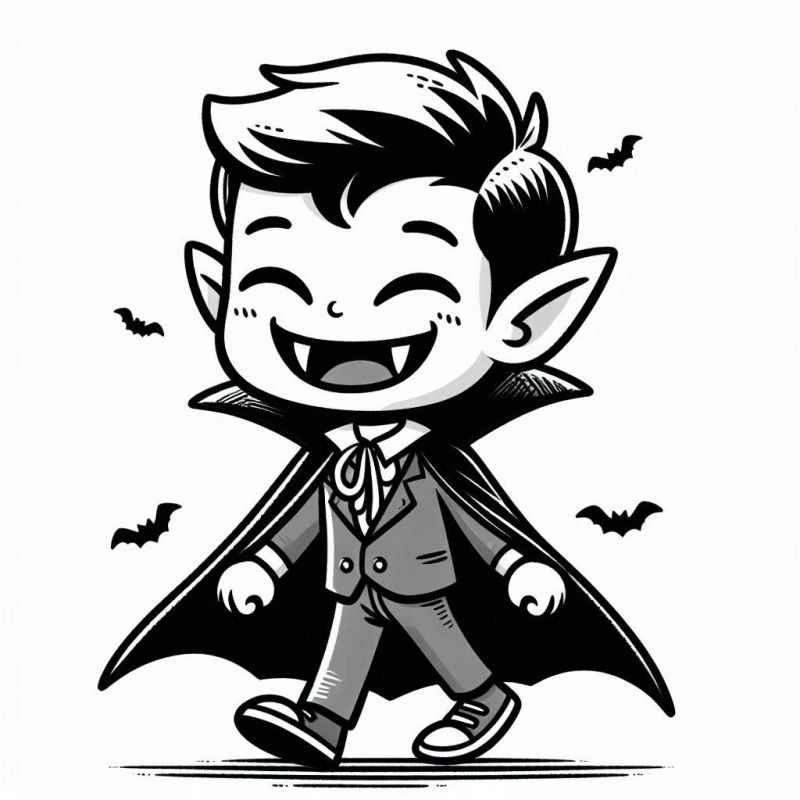 Desenho de Vampiro Desenho Colorir Imprimir 63