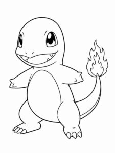Desenho de Charmander Desenho Colorir Imprimir 01