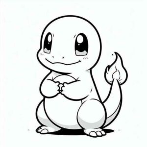 Desenho de Charmander Desenho Colorir Imprimir 02