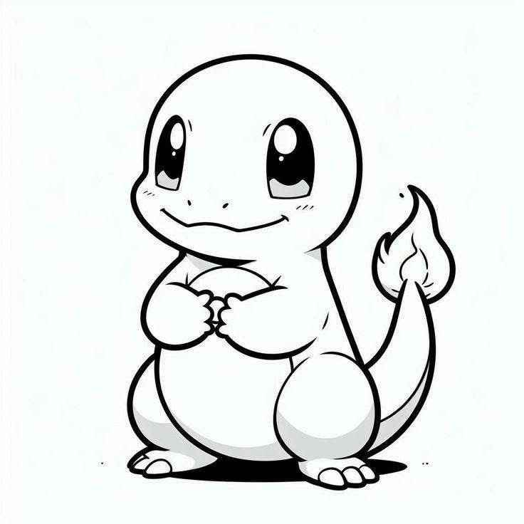 Desenho de Charmander Desenho Colorir Imprimir 02