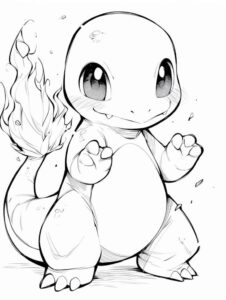 Desenho de Charmander Desenho Colorir Imprimir 06
