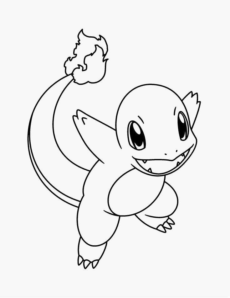 Desenho de Charmander Desenho Colorir Imprimir 07