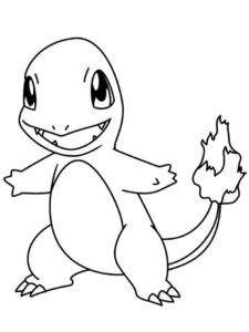 Desenho de Charmander Desenho Colorir Imprimir 08