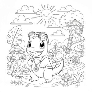 Desenho de Charmander Desenho Colorir Imprimir 11