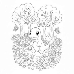 Desenho de Charmander Desenho Colorir Imprimir 12