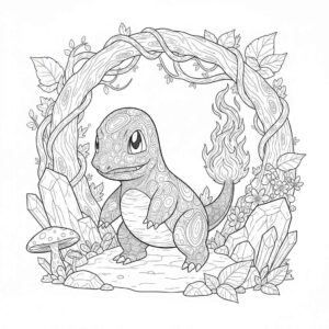 Desenho de Charmander Desenho Colorir Imprimir 14