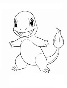 Desenho de Charmander Desenho Colorir Imprimir 16