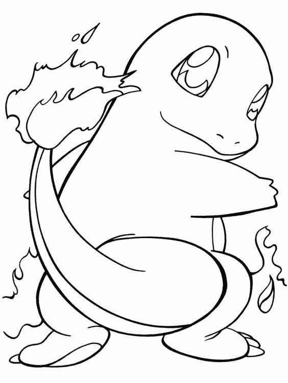 Desenho de Charmander Desenho Colorir Imprimir 17