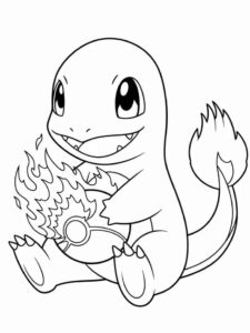 Desenho de Charmander Desenho Colorir Imprimir 18