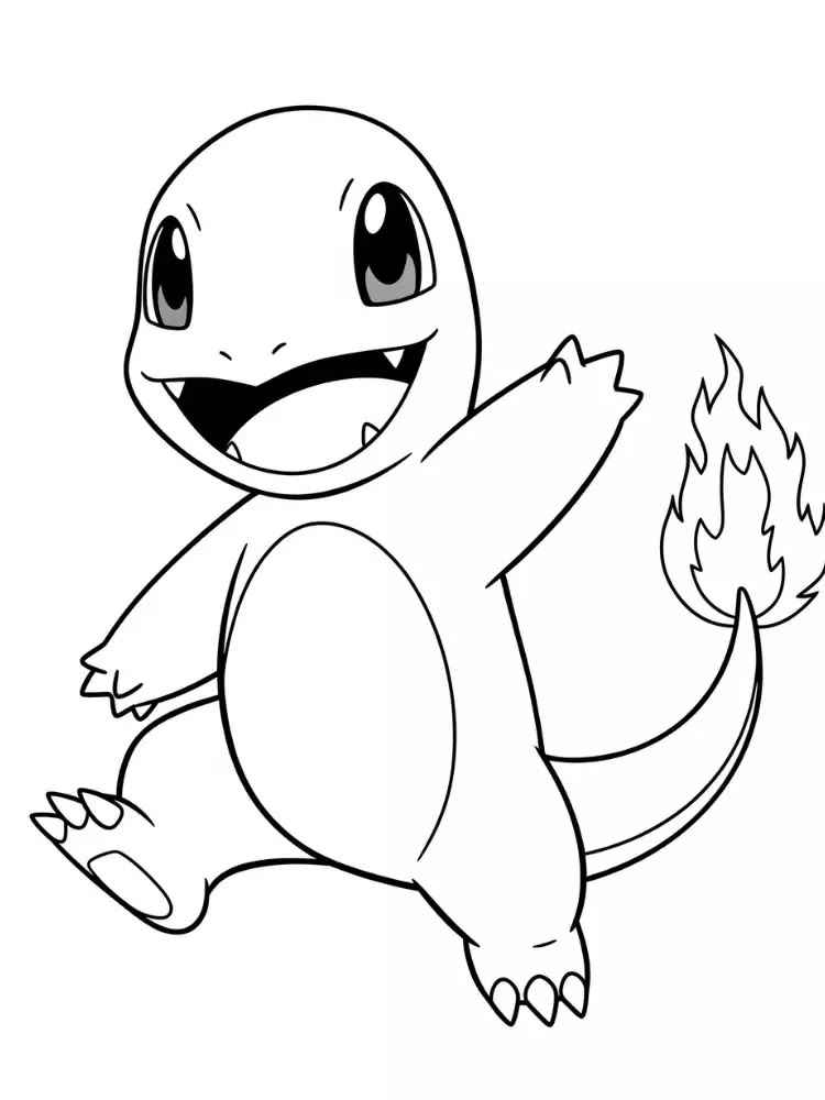 Desenho de Charmander Desenho Colorir Imprimir 19