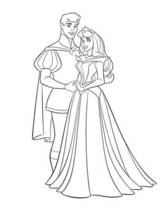 Desenho de Aurora Bela Adormecida Desenho Colorir Imprimir 05