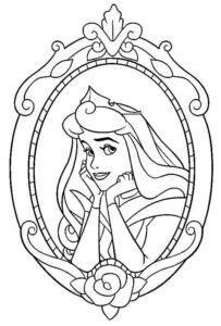 Desenho de Aurora Bela Adormecida Desenho Colorir Imprimir 06