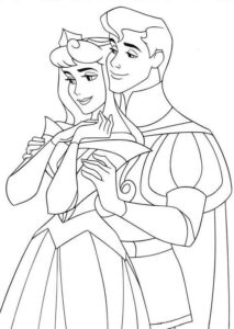 Desenho de Aurora Bela Adormecida Desenho Colorir Imprimir 09