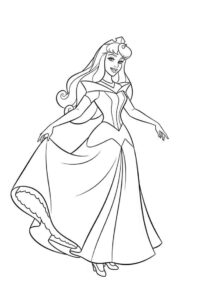 Desenho de Aurora Bela Adormecida Desenho Colorir Imprimir 13