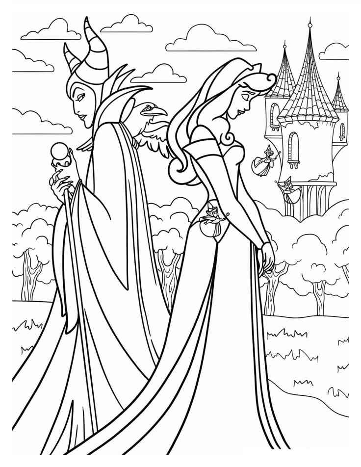 Desenho de Aurora Bela Adormecida Desenho Colorir Imprimir 15