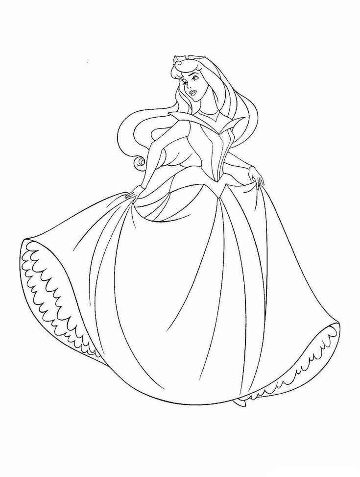 Desenho de Aurora Bela Adormecida Desenho Colorir Imprimir 20
