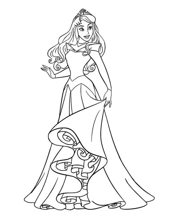 Desenho de Aurora Bela Adormecida Desenho Colorir Imprimir 22