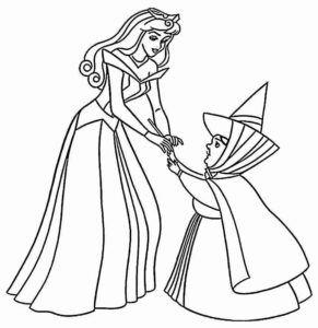 Desenho de Aurora Bela Adormecida Desenho Colorir Imprimir 30