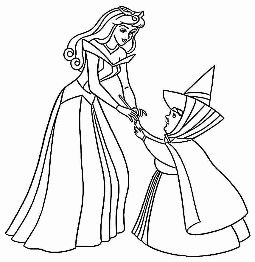 Desenho de Aurora Bela Adormecida Desenho Colorir Imprimir 30
