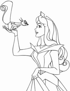 Desenho de Aurora Bela Adormecida Desenho Colorir Imprimir 31