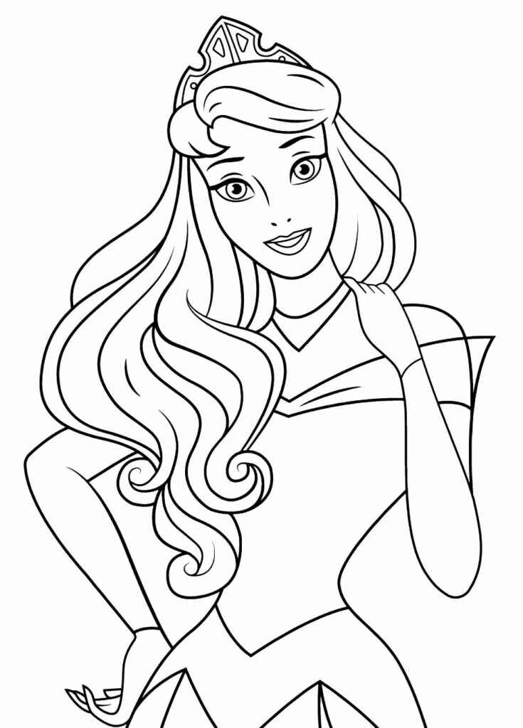 Desenho de Aurora Bela Adormecida Desenho Colorir Imprimir 33