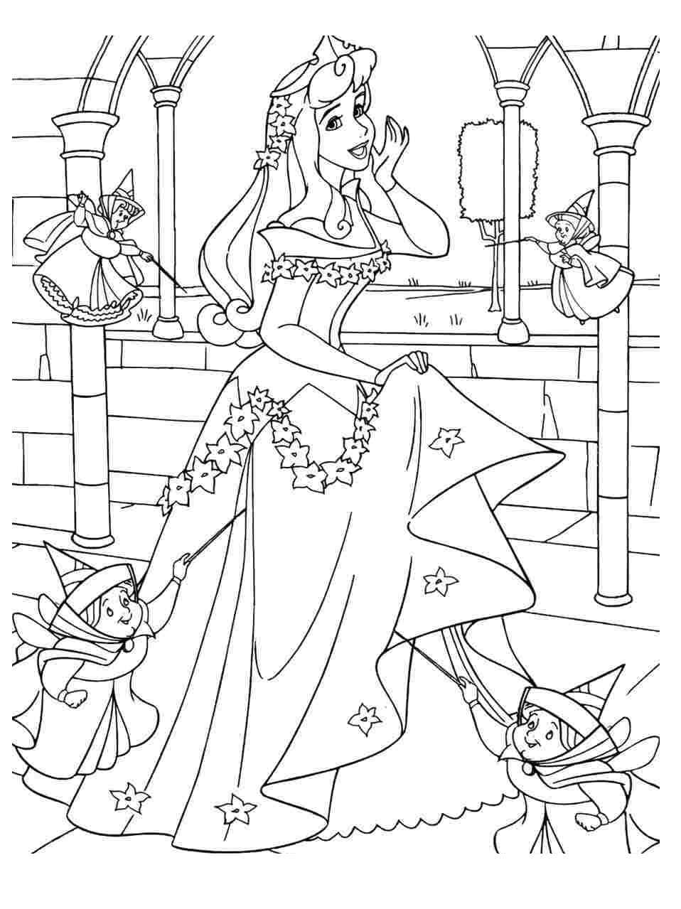 Desenho de Aurora Bela Adormecida Desenho Colorir Imprimir 35