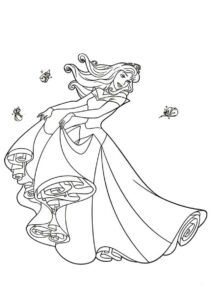 Desenho de Aurora Bela Adormecida Desenho Colorir Imprimir 38