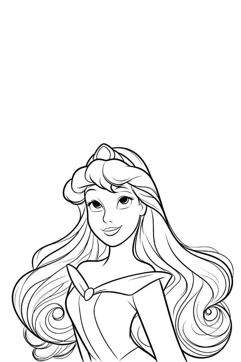 Desenho de Aurora Bela Adormecida Desenho Colorir Imprimir 39