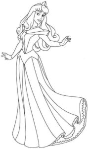 Desenho de Aurora Bela Adormecida Desenho Colorir Imprimir 40