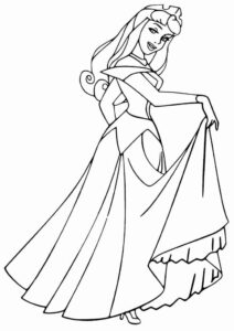 Desenho de Aurora Bela Adormecida Desenho Colorir Imprimir 42