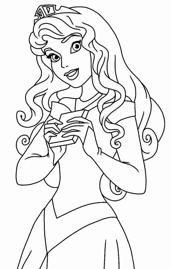 Desenho de Aurora Bela Adormecida Desenho Colorir Imprimir 43