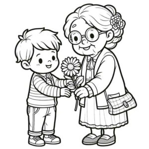 Desenho de Avos Desenho Colorir Imprimir 01