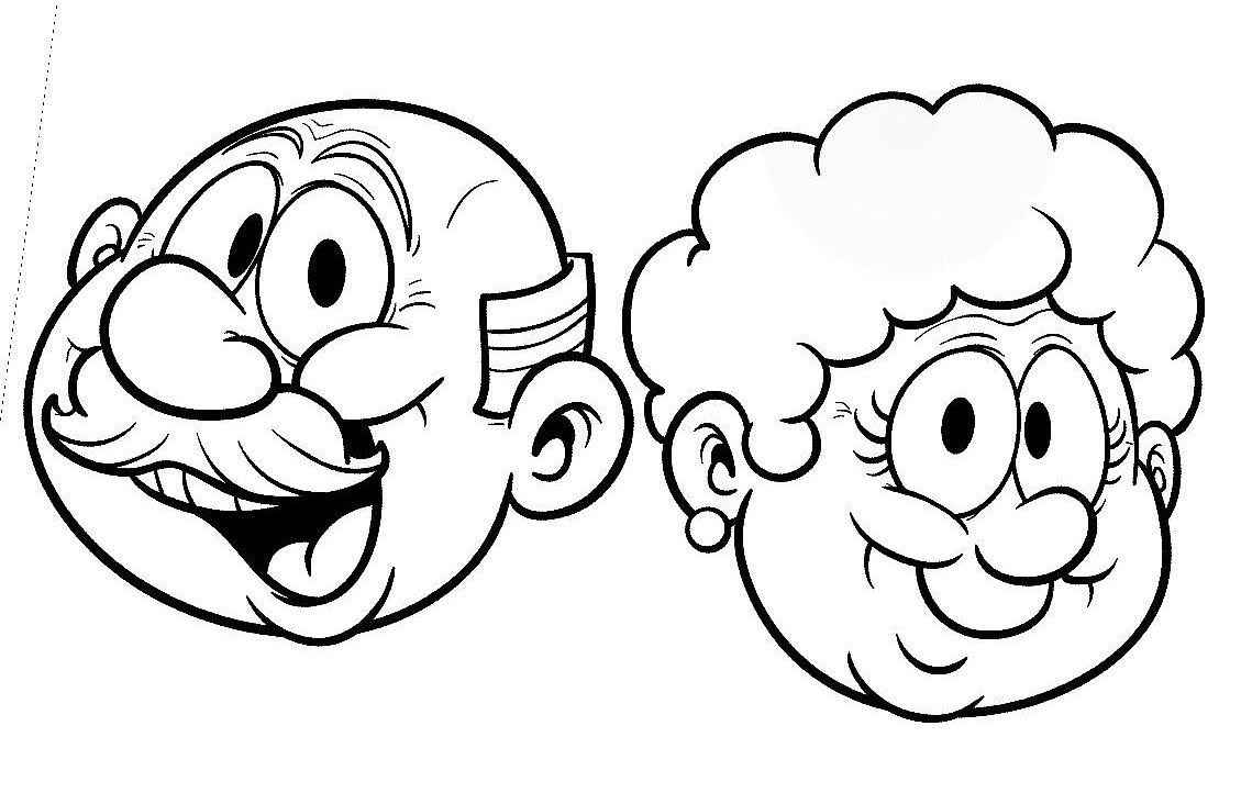 Desenho de Avos Desenho Colorir Imprimir 02