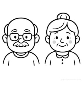 Desenho de Avos Desenho Colorir Imprimir 05