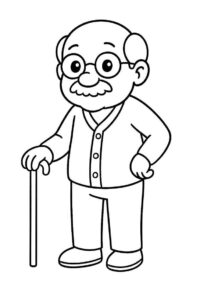 Desenho de Avos Desenho Colorir Imprimir 06