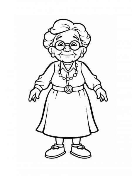 Desenho de Avos Desenho Colorir Imprimir 12