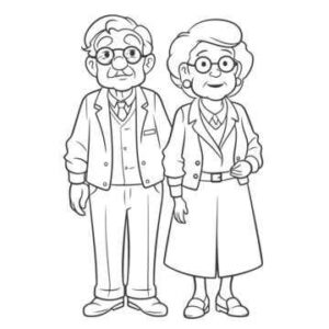 Desenho de Avos Desenho Colorir Imprimir 14