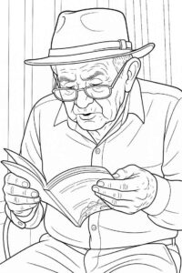 Desenho de Avos Desenho Colorir Imprimir 15