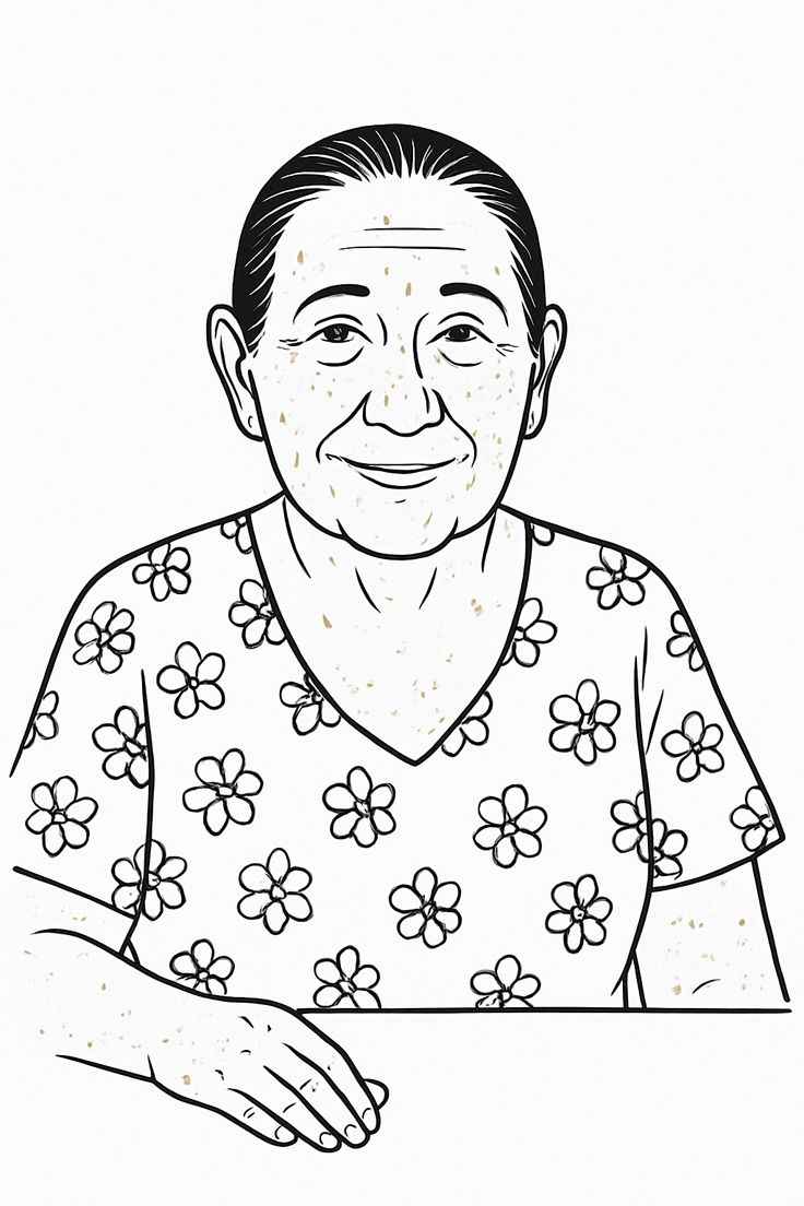 Desenho de Avos Desenho Colorir Imprimir 16