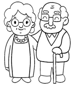 Desenho de Avos Desenho Colorir Imprimir 19