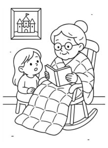 Desenho de Avos Desenho Colorir Imprimir 21