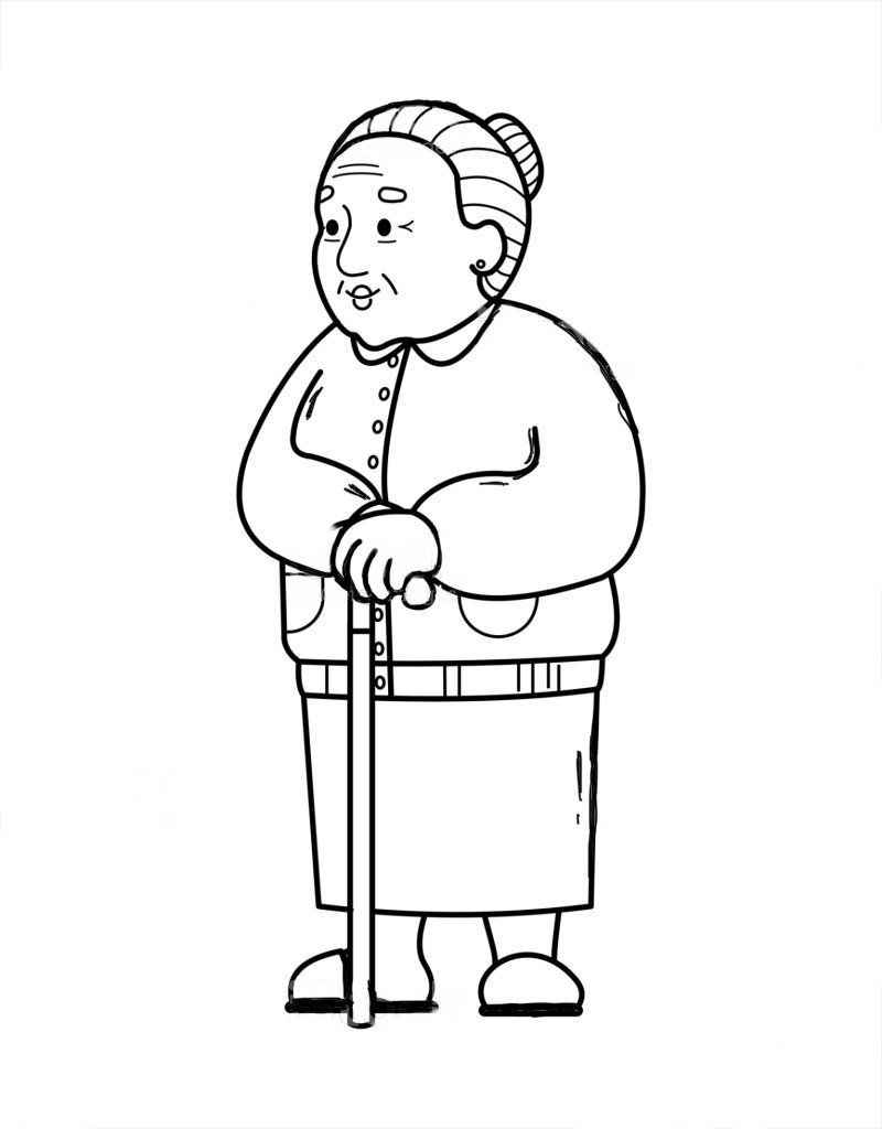 Desenho de Avos Desenho Colorir Imprimir 23