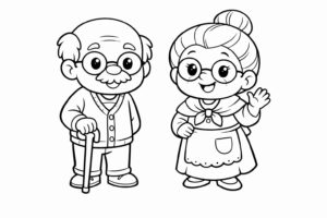 Desenho de Avos Desenho Colorir Imprimir 25