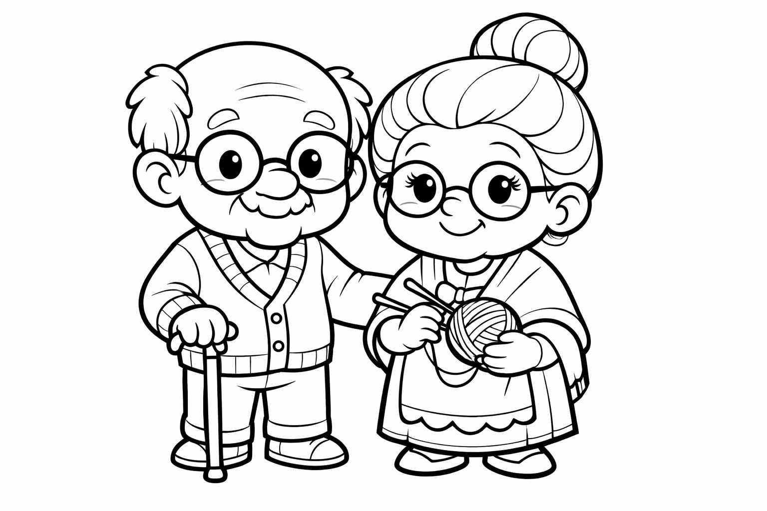 Desenho de Avos Desenho Colorir Imprimir 26